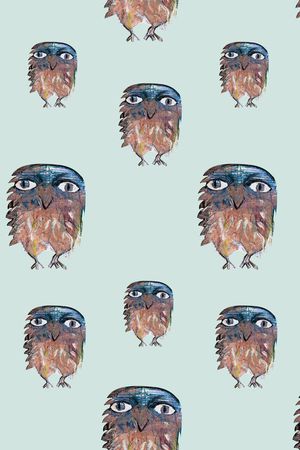 猫头鹰印花华亿平台图片