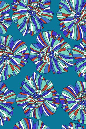 几何花卉印花华亿平台图片