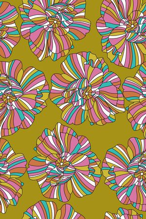 几何花卉印花华亿平台图片