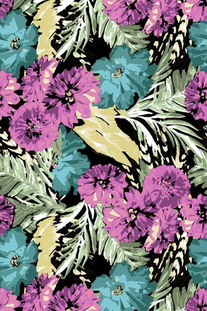 花卉印花华亿平台图片