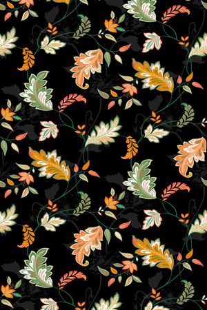 卷草纹印花华亿平台图片