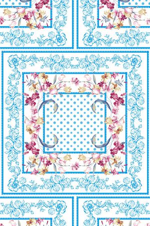 不规则几何印花华亿平台图片