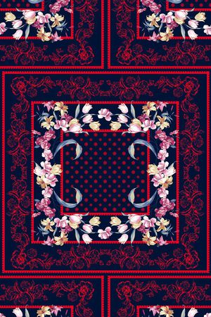 不规则几何印花华亿平台图片