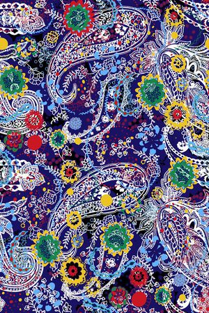 佩斯利印花华亿平台图片