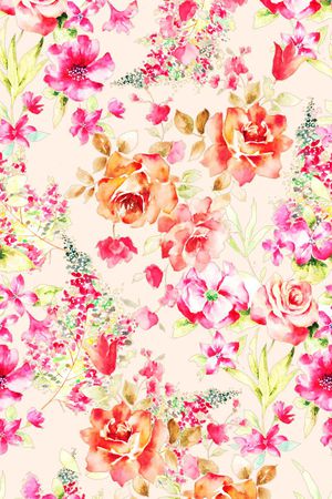 小清新印花华亿平台图片