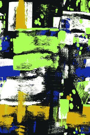 大笔刷、机理、艺术印花华亿平台图片