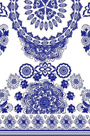 异域风情印花华亿平台图片