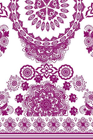 异域风情印花华亿平台图片