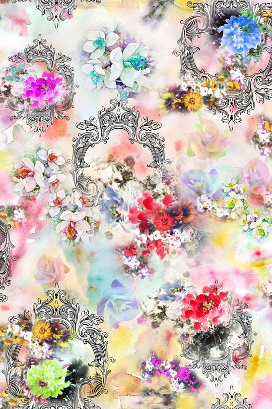 花卉印花华亿平台图片