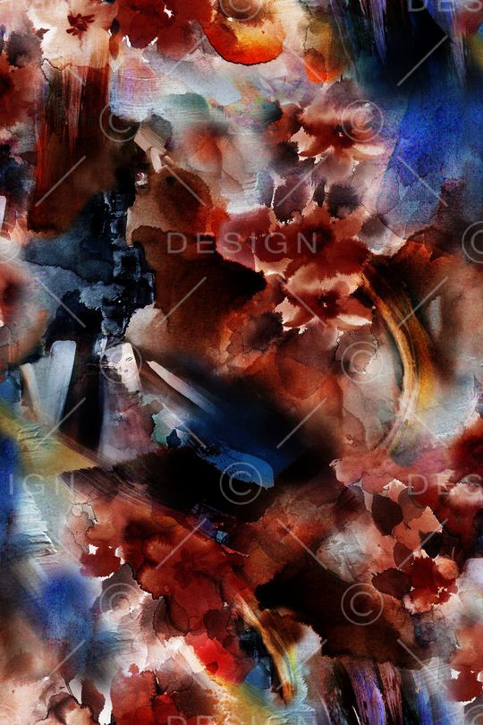 数码花大气抽象印花华亿平台图片