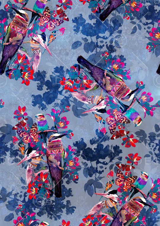 大牌时尚花卉印花华亿平台图片