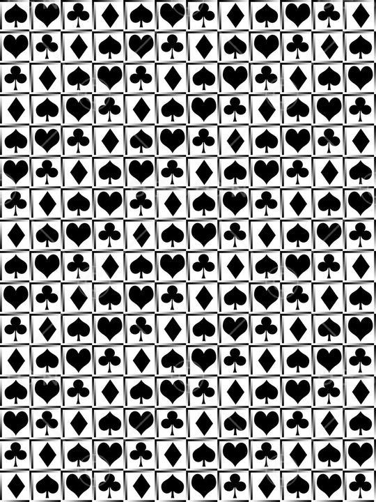 扑克印花华亿平台图片