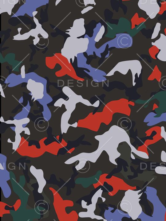 动物迷彩印花华亿平台图片