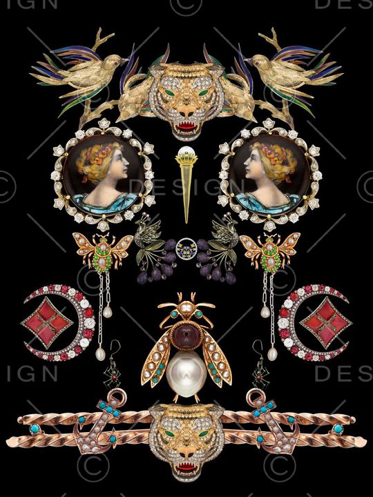 欧式印花华亿平台图片