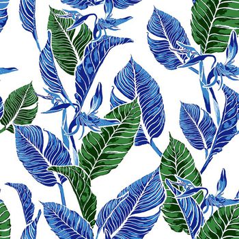 天堂鸟花印花华亿平台图片