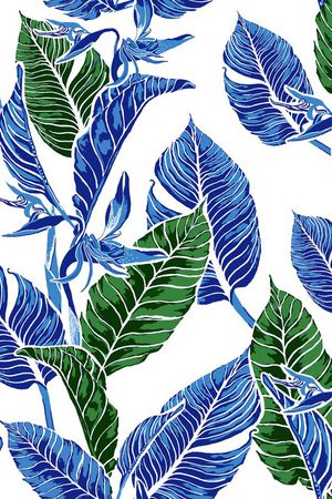 天堂鸟花印花华亿平台图片