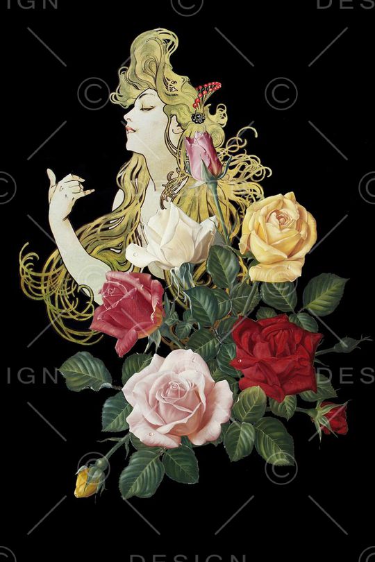 人物印花华亿平台图片