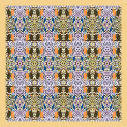 几何炫彩印花华亿平台图片