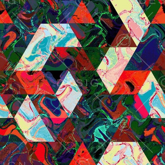 色块印花华亿平台图片