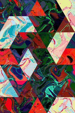 色块印花华亿平台图片