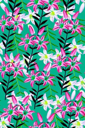 写意花卉印花华亿平台图片