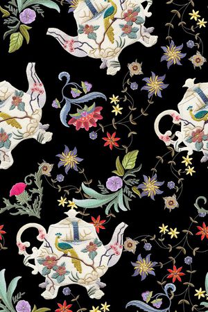 东方元素印花华亿平台图片