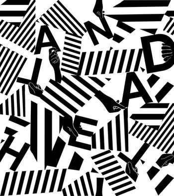 不规则几何图案印花华亿平台图片