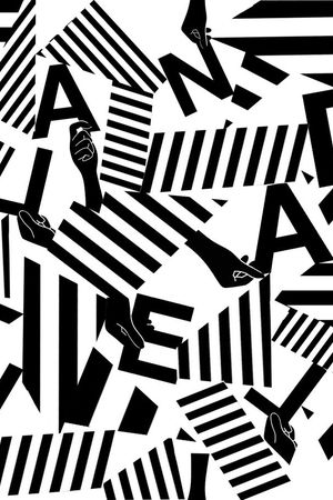 不规则几何图案印花华亿平台图片