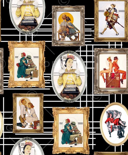 人物印花华亿平台图片