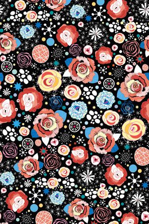 玫瑰印花华亿平台图片