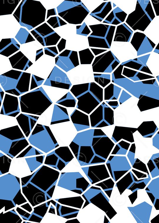 不规则几何、水立方印花华亿平台图片