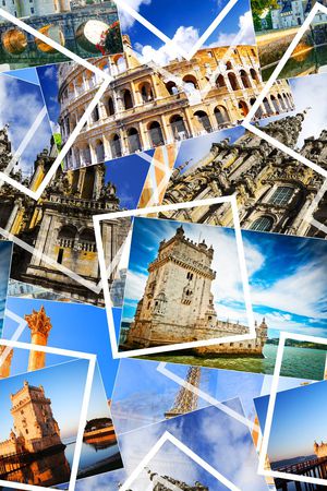 时尚欧洲建筑风景印花华亿平台图片