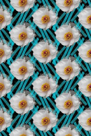 组合花卉印花华亿平台图片