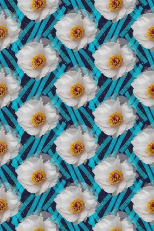 组合花卉印花华亿平台图片