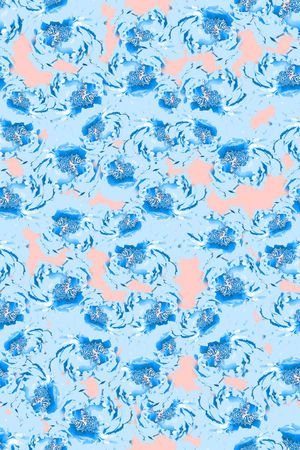 青蓝雅韵系列印花华亿平台图片