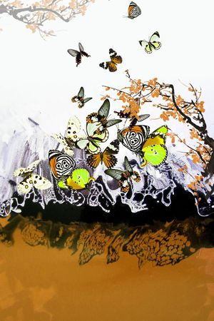 梅花印花华亿平台图片