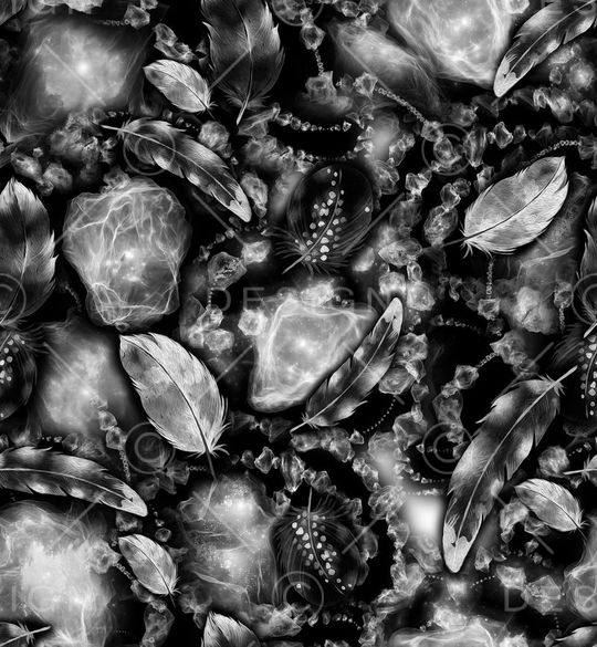 羽毛印花华亿平台图片