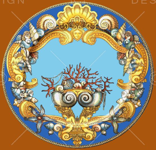 贝壳印花华亿平台图片