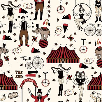 686935-马戏团动物人物