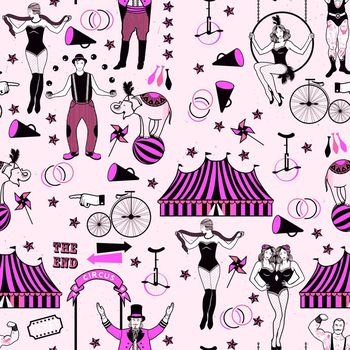 686936-马戏团动物人物粉