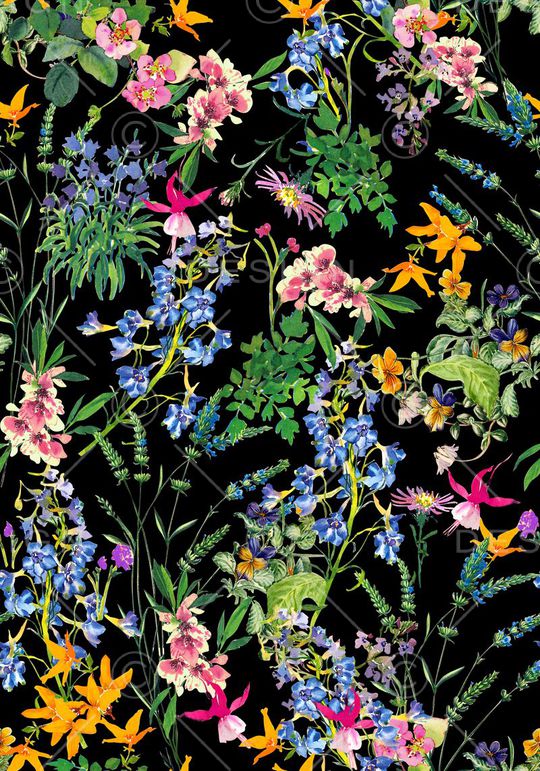 兰花印花华亿平台图片