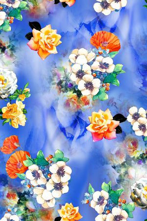 花朵印花华亿平台图片