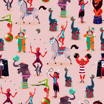 687022-马戏团动人物表演豆