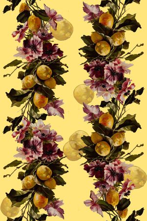 时尚油画印花华亿平台图片