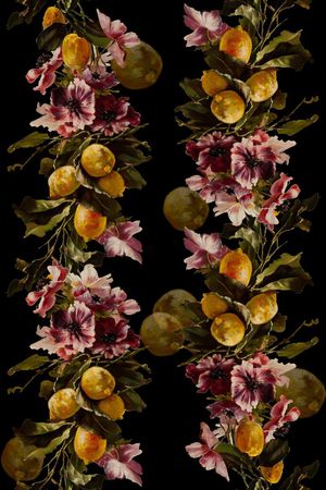 时尚油画印花华亿平台图片