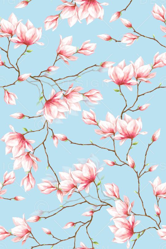 玉兰花印花华亿平台图片