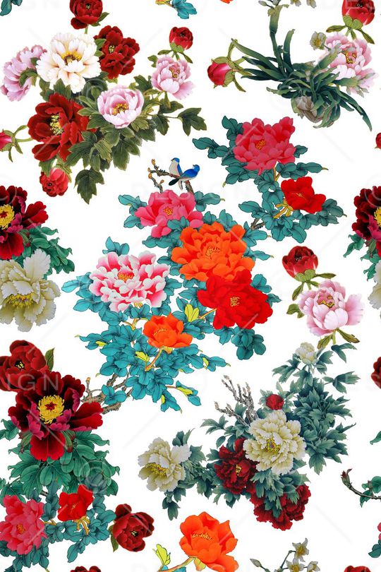 花朵印花华亿平台图片