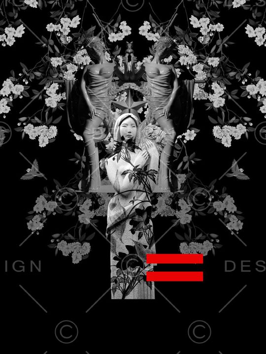 男装潮牌数码花印花华亿平台图片