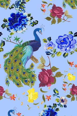 名宿手工刺绣印花华亿平台图片