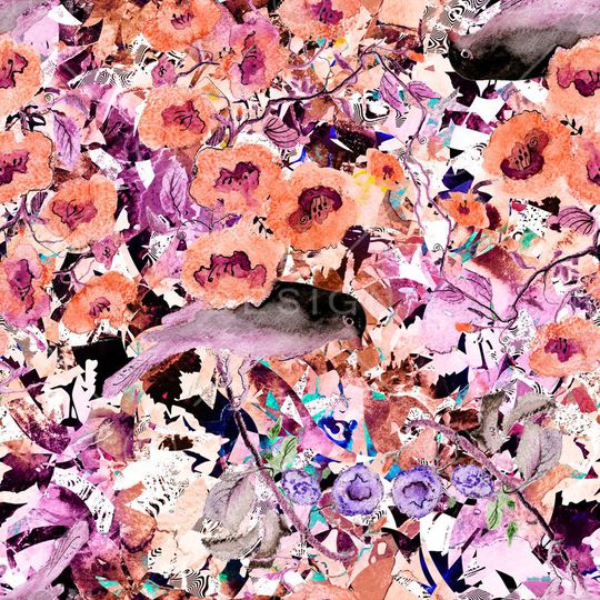 流行色印花华亿平台图片